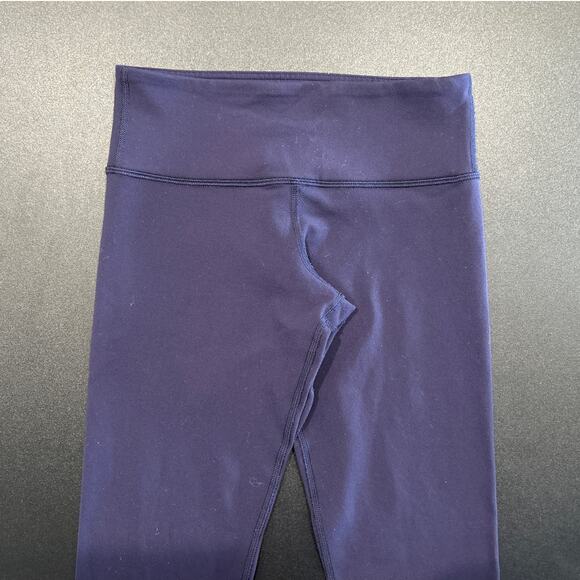 Lululemon Wunder Under Leggings, Blue, Women's Size 4 - Picture 2 of 5